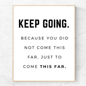 Keep Going Print | Gym Prints | Gym Decor | Gym Wall Art | Digital Download | Never Give Up Print | Home Gym Decor | Motivational Prints