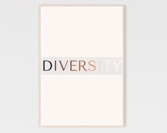 Inclusive classroom decor, diversity poster, classroom decor, diversity prints, digital download, inclusive decor, classroom poster, diverse