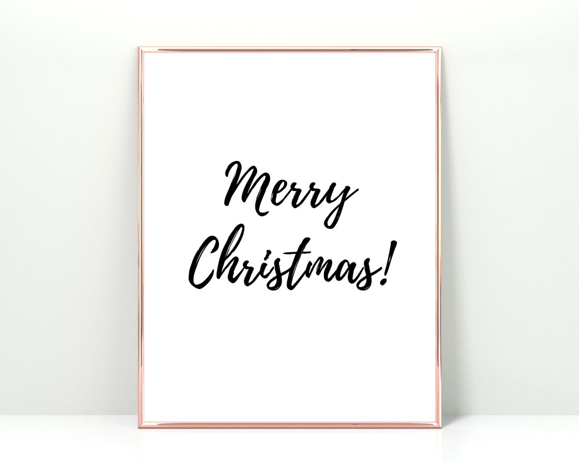 Merry Christmas Printable | Christmas Decorations, Christmas Decor ...