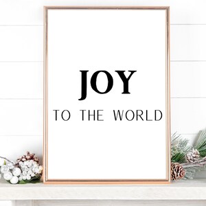 Joy to the World Printable | Joy to the World Christmas Decorations ...