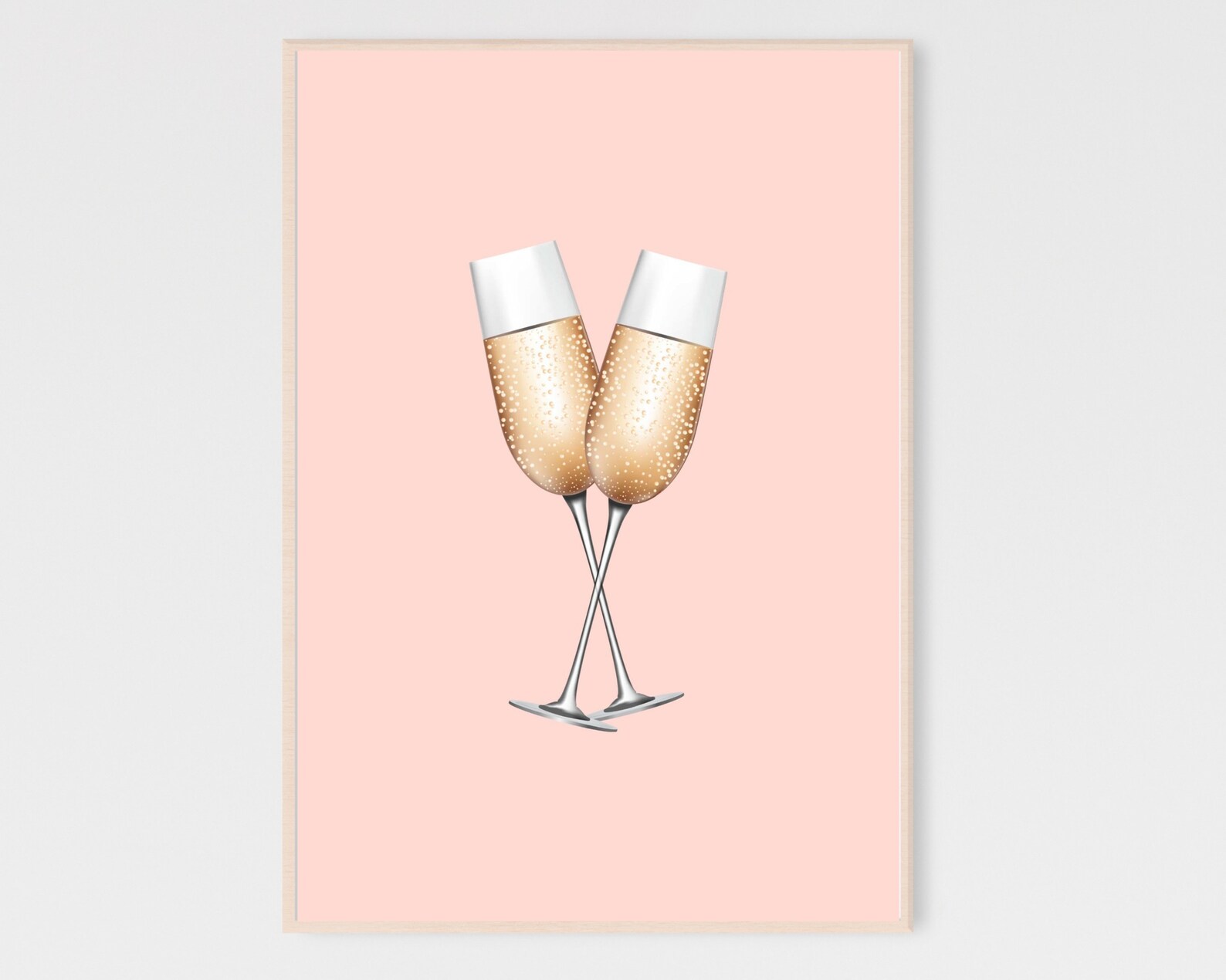Cute Champagne Printable, Cheers Print, Pink Bar Cart Sign, Pink ...