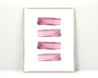 fashion wall art | rose gold prints | chic wall decor | girls bedroom prints | pink closet decor | makeup wall art | girly digital download
