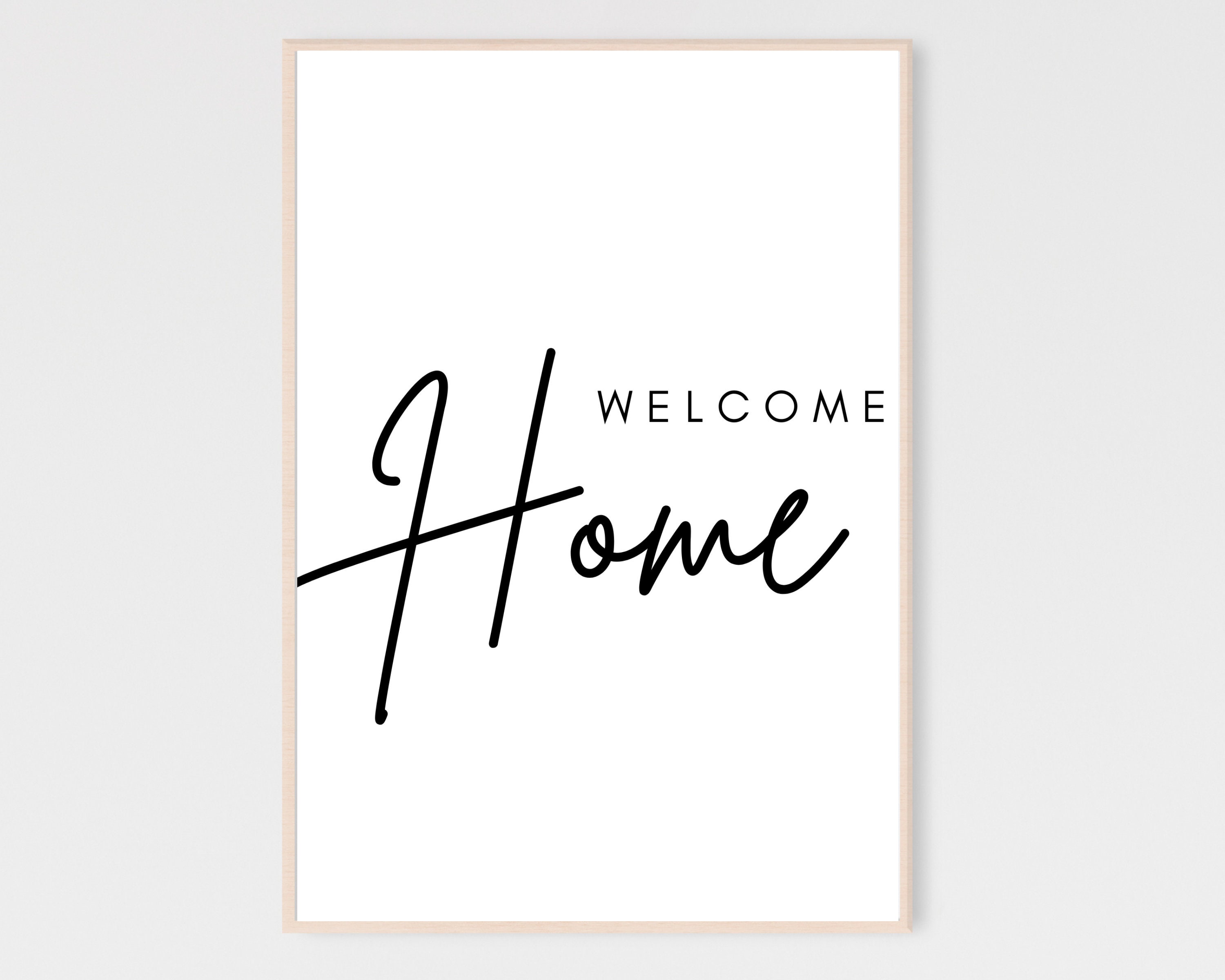 Welcome home hall canvas prints - TenStickers