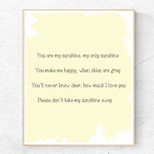 Christina Perri You Are My Sunshine Music Script Two Hearts Song Lyric  Print - Song Lyric Designs
