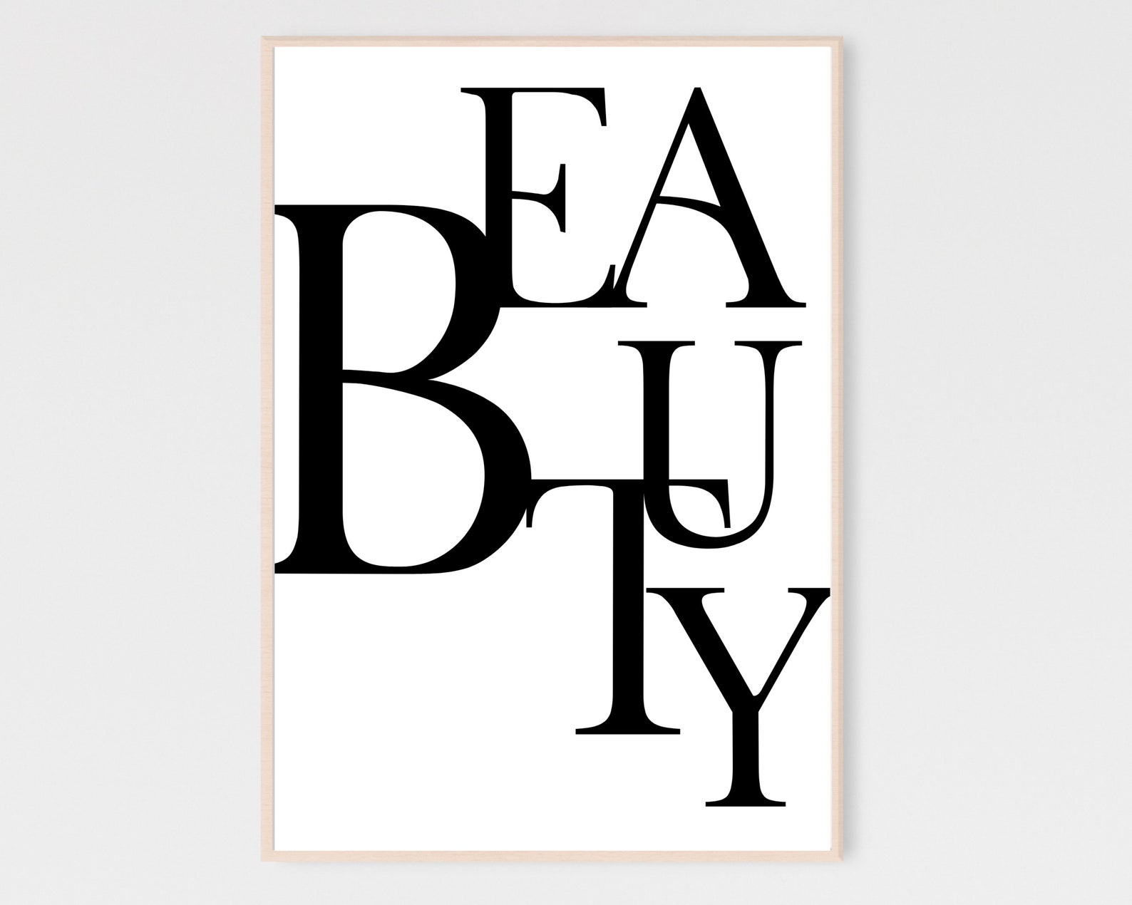 Beauty Print, Beauty Wall Art, Digital Download, Beautiful Print, Dressing Room Print, Abstract