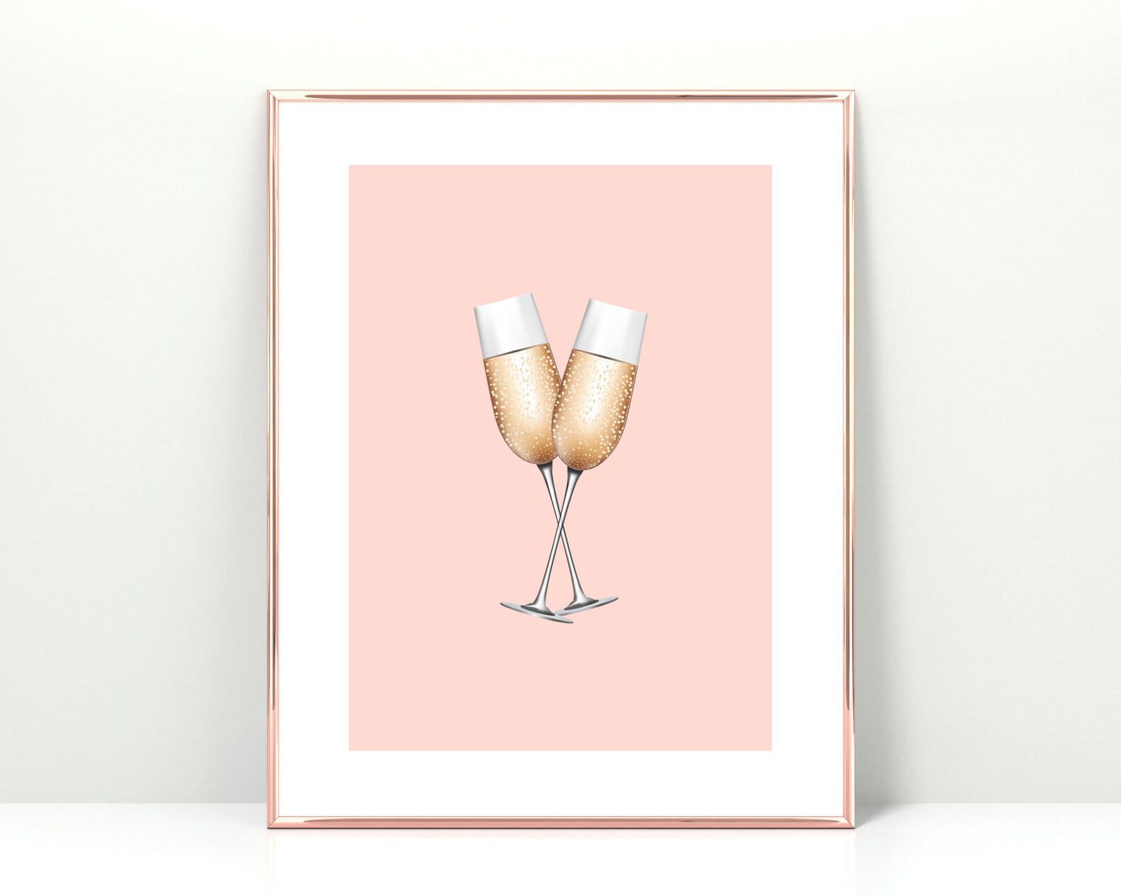 Cute Champagne Printable, Cheers Print, Pink Bar Cart Sign, Pink ...