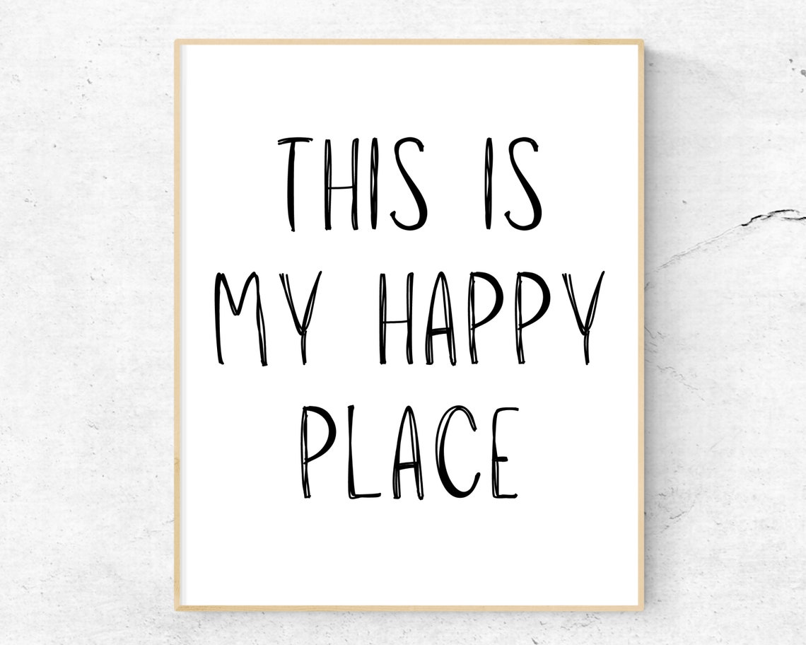 This is My Happy Place Happy Place Sign Happy Place Etsy