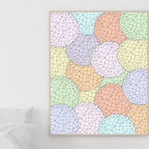 Hydrangea Flowers Printable, Colorful Hydrangea Wall Art, Beautiful Hydrangea Poster, Colorful Floral Sign, Floral Printable, Download