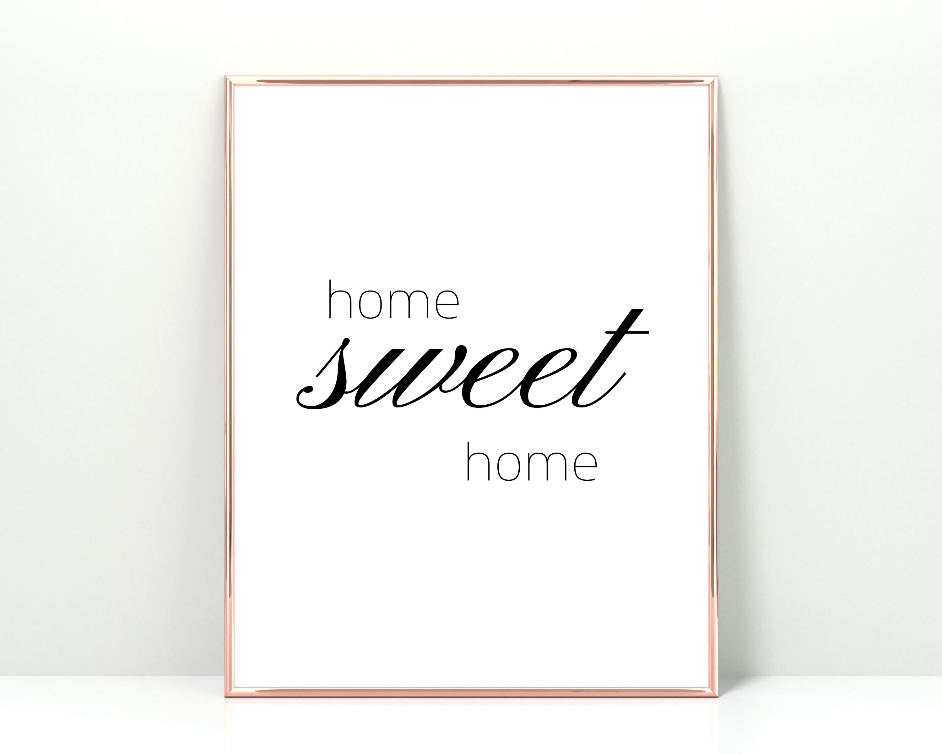 Home sweet home print home sweet home sign printable wall | Etsy