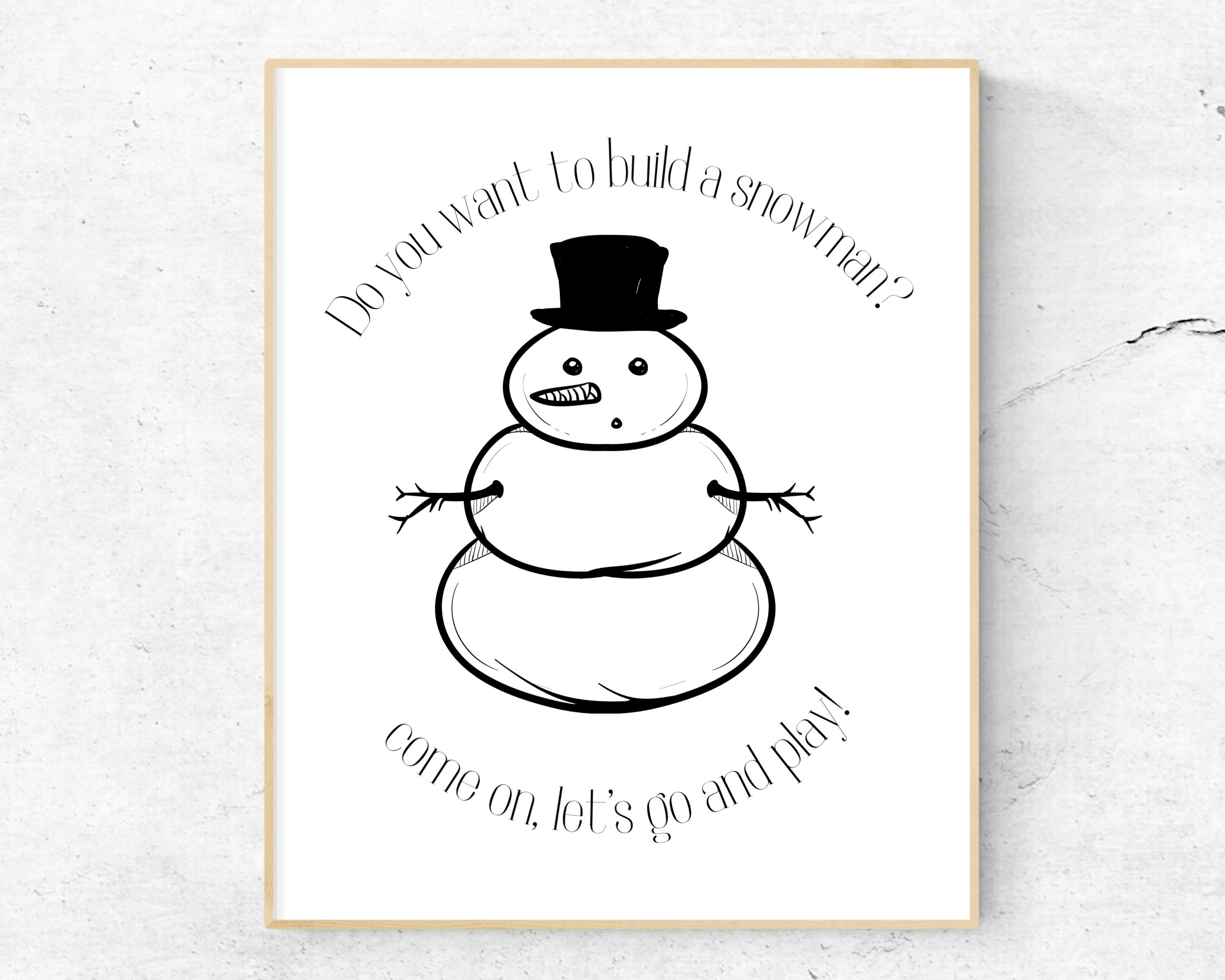 Do You Want to Build A Snowman Printable, Frozen Decorations, Christmas ...