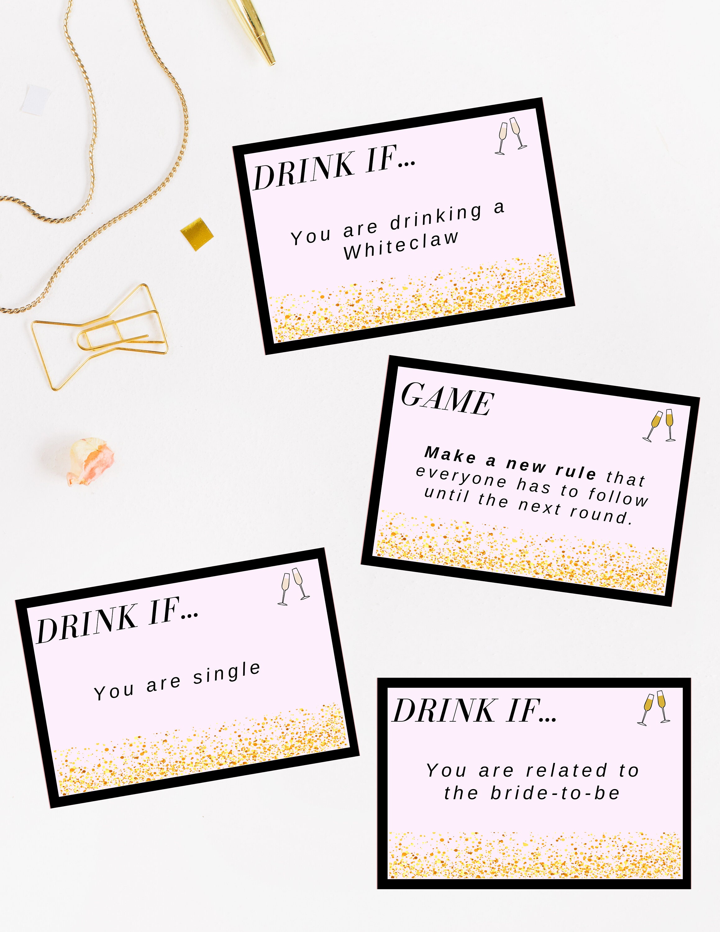 Bachelorette Party Games Printable - Drinking Games - Printable ...
