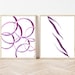 Set of 3 Printables Purple Abstract Wall Prints Abstract - Etsy