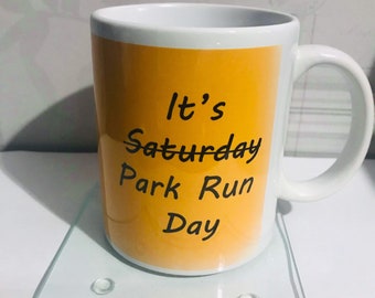 Runners mug running, gift for runners, fitness, runners gifts. activity, Saturday running, morning don’t forget your barcode, novelty,gift