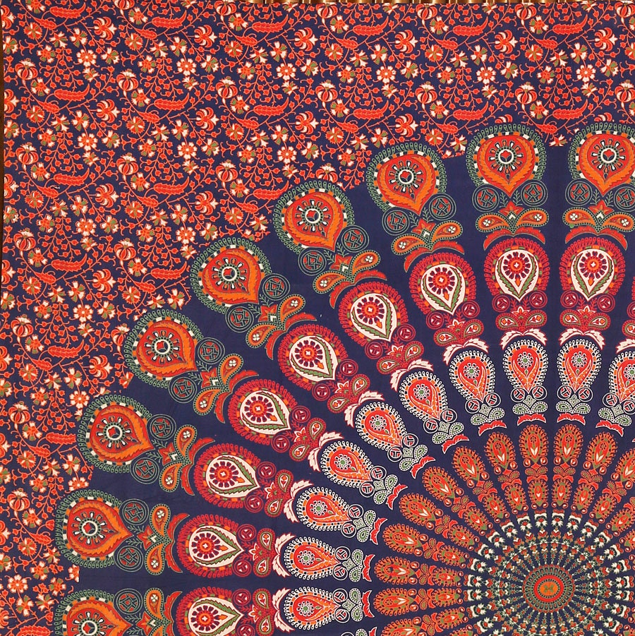Large Boho Indian Wall Hanging Mandala Tapestry 100% Cotton | Etsy
