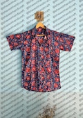Men’s Pure Cotton Indian Hand Printed Relaxed Summer Cool Comfortable Garden Shirt Boho Beach Picnic and Party Wear Shirt for Him