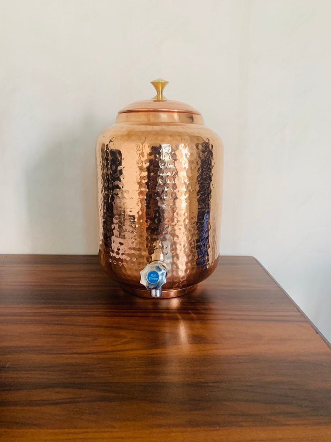 Indian Copper Water Storage Tank Copper Tanki Hammered Pure Etsy
