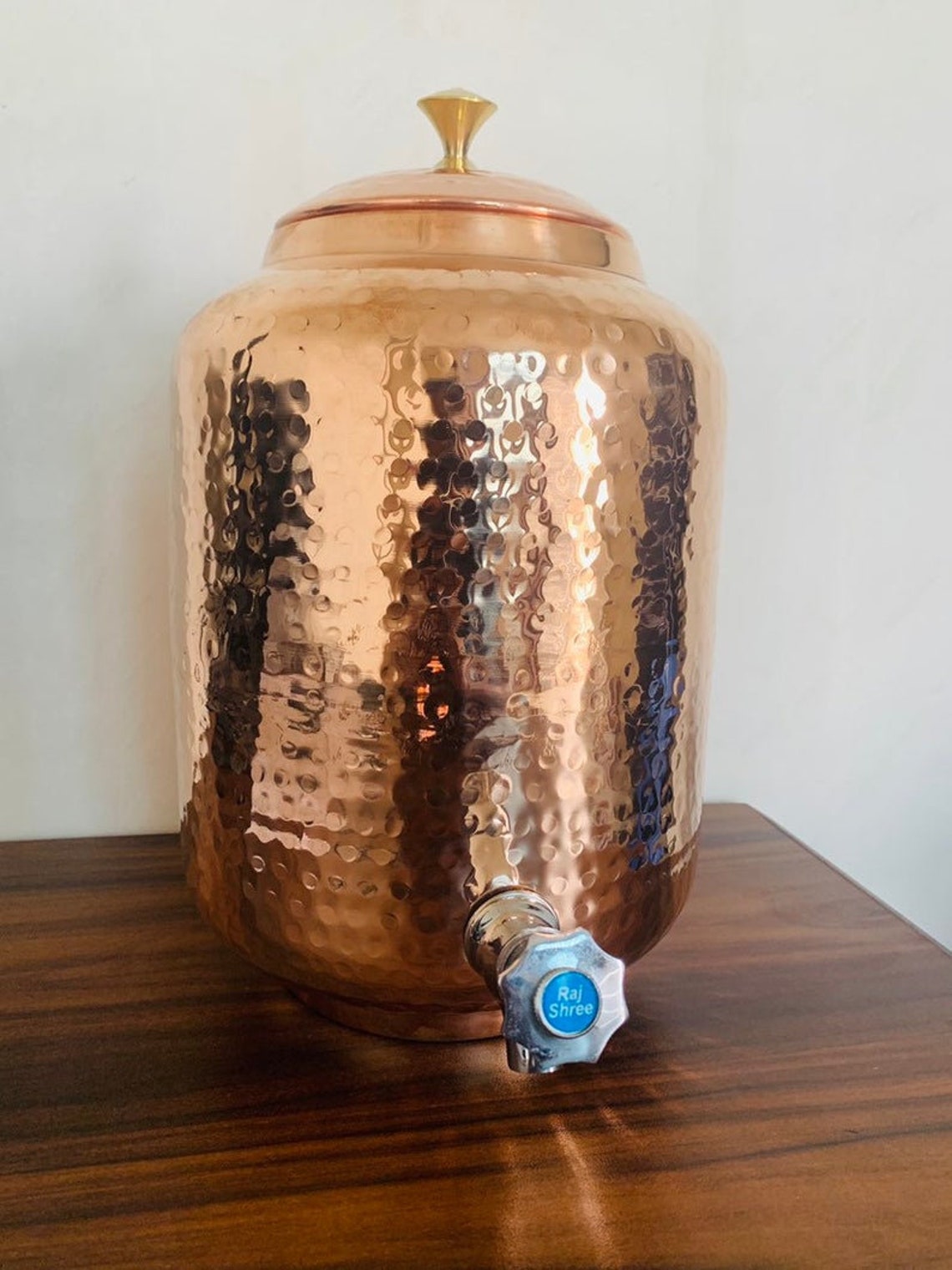 Indian Copper Water Storage Tank Copper Tanki Hammered Pure Etsy