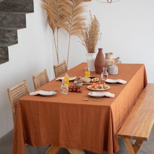 Dekorative Küche Tischdecke Naturstein gewascht Sondergröße Tischdecke Event Tischdeko Rechteck Bauernhaus Tischdecke