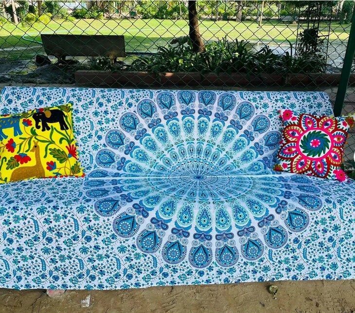 Mandala sofa cover discount