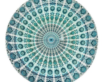 Indische Mandala Kreis Runde Tischdecke Boho Hippie Decke Boho Yoga Matte Überwurf Tischdecke Strand Picknick