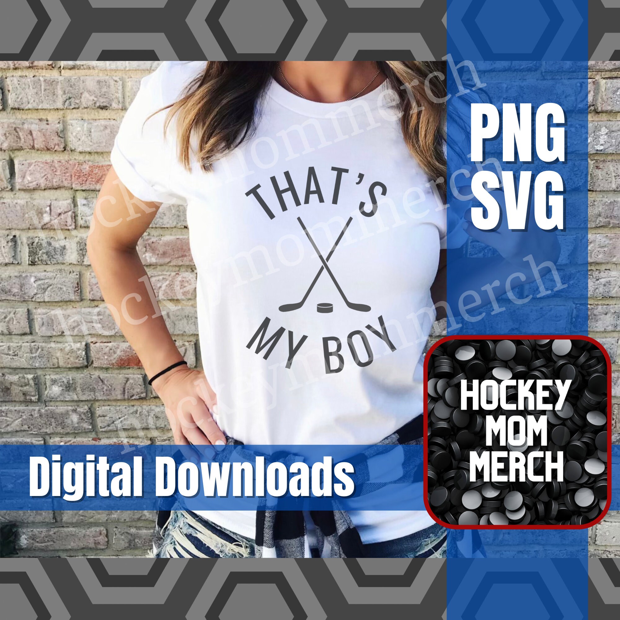 Thats My Boy Digital Download Hockey Mom SVG Cricut File Etsy