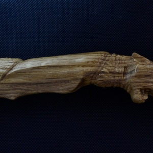 wooden knife handle cougar