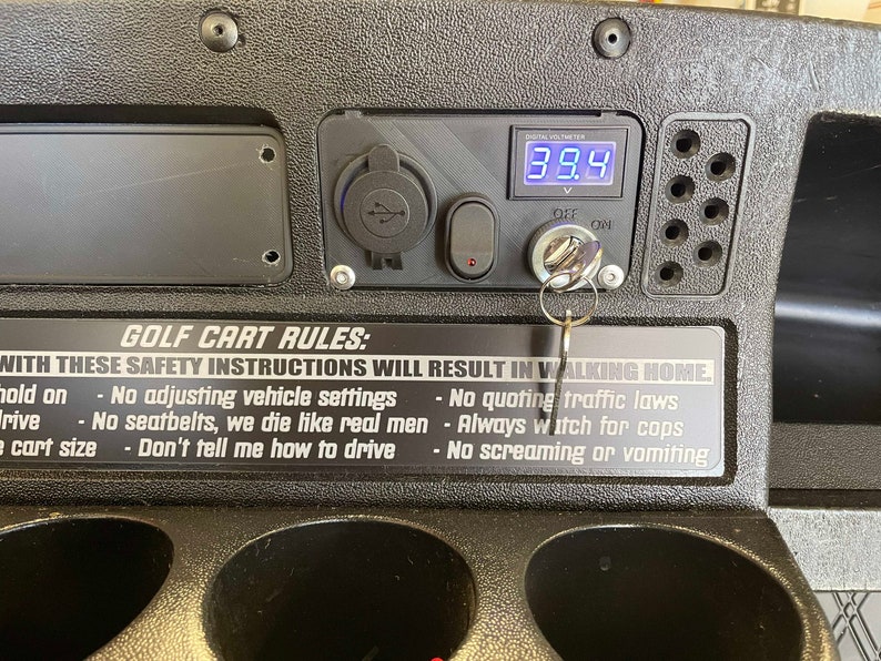 EZGO TXT Dash Ignition Panel Etsy