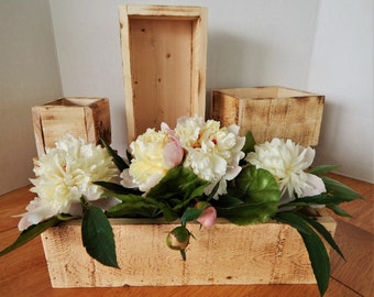 Wooden Succulent Planter Boxes - 3 Size Options