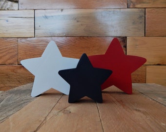 Three Piece Wooden 4th of July Star Sitters