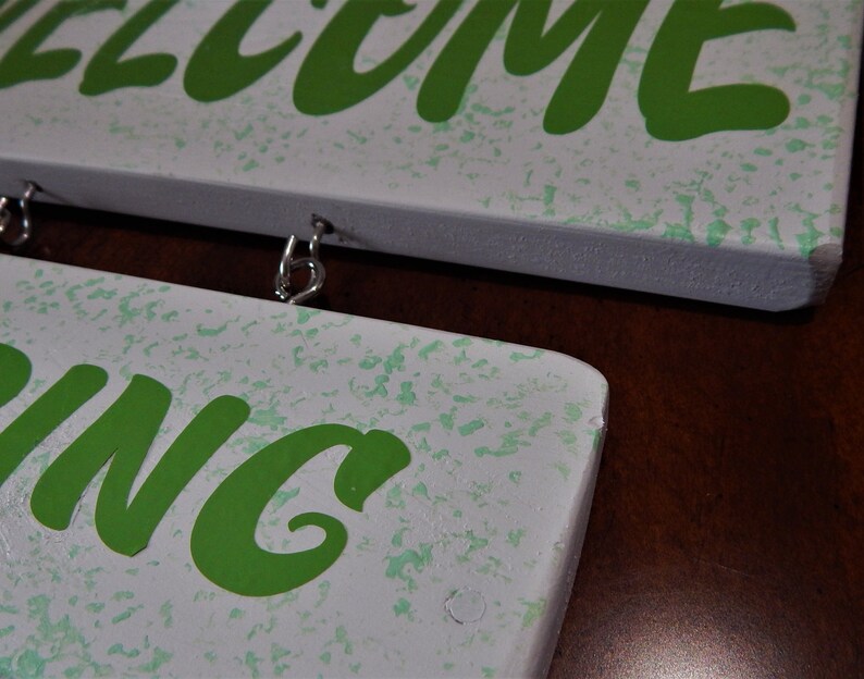 Spring Flowers Welcome Sign | Etsy