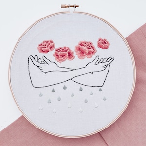 Miscarriage Stillbirth Infertility and Grief Embroidery PDF Pattern - proceeds for charity!