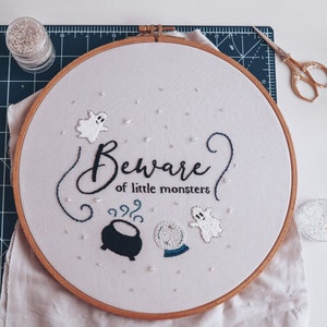 Spooky Halloween Fall Hand Embroidery PDF Pattern