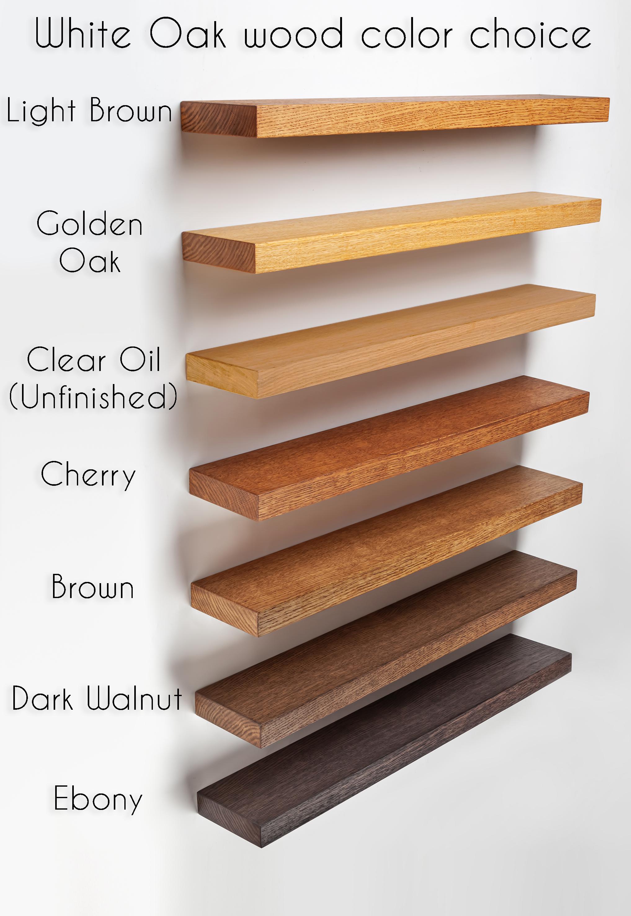 wood types for shelves oak maple walnut birch