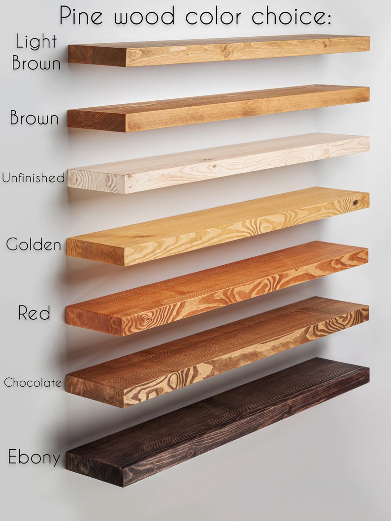 Custom Floating Shelves Any Length Width and Height. Solid Etsy