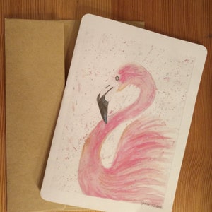 Carte flamant rose, toute occasion