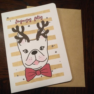 Carte Noël chien