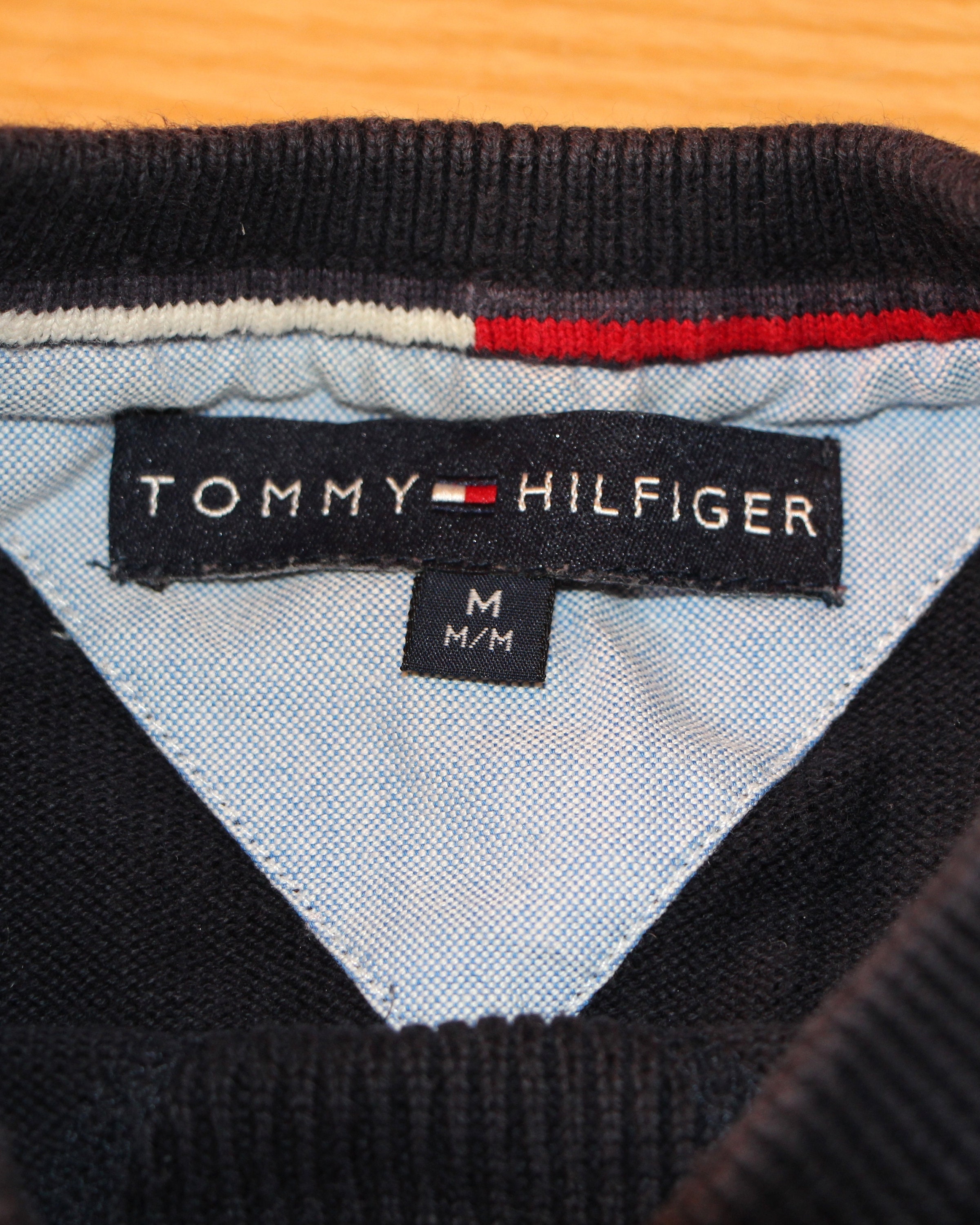 Vintage Tommy Hilfiger Sweater Blue Big Tommy Hilfiger Logo - Etsy UK