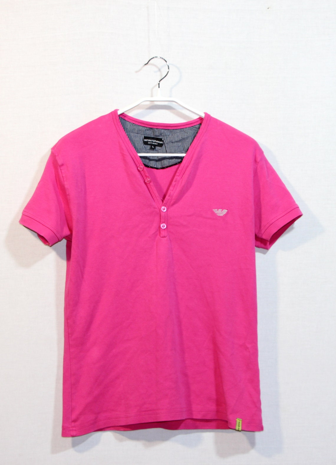 emporio armani pink t shirt