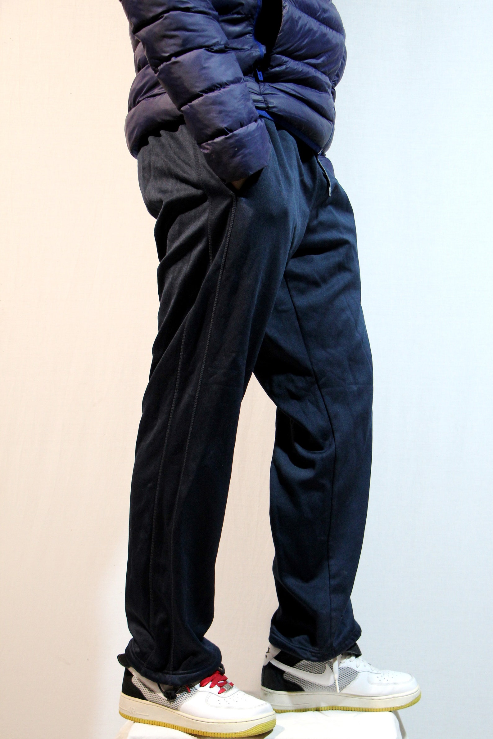 nike blue vintage track pants