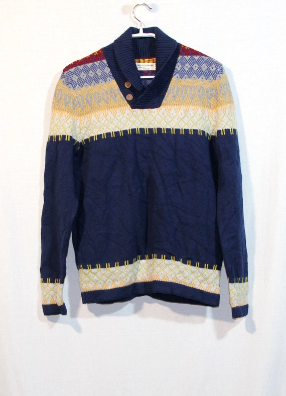 Vintage Levis Sweater Mens Henley Winter Sweater 100% Wool - Etsy Denmark