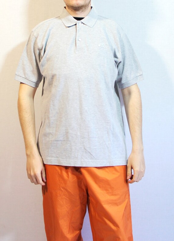Vintage Kappa T-shirts, mens polo tshirts, gray ka