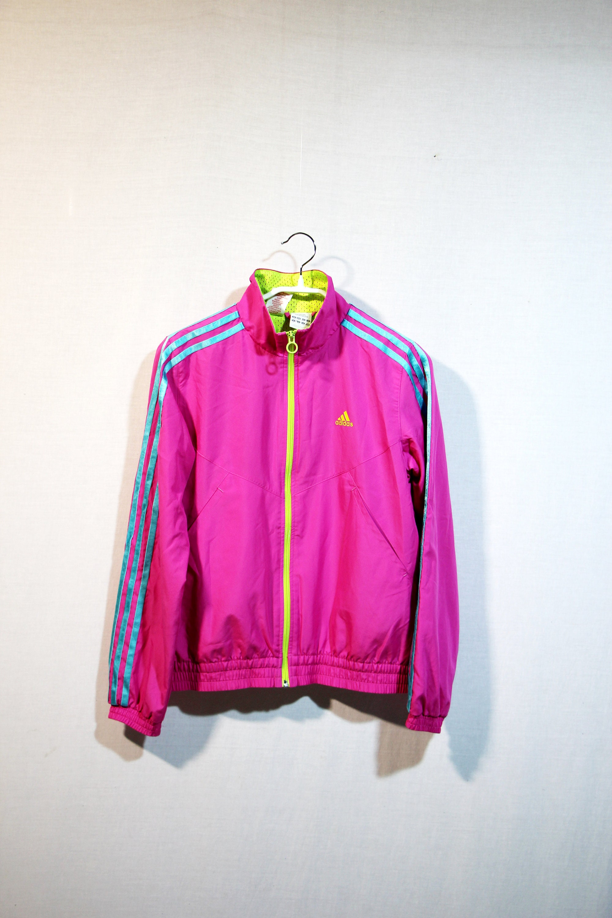 Vintage Adidas Girls Jacket Retro Pink 