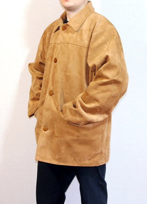 Vintage jacket, mens brown classic overcoat, vinta