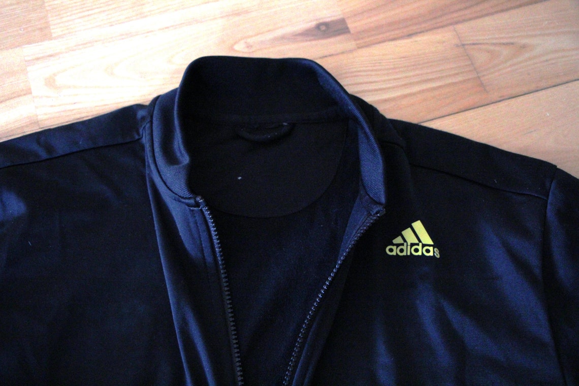 black yellow adidas jacket