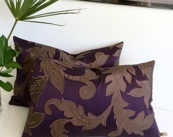 Purple silk cushion | Etsy UK 16x22 Moroccan cactus silk sabra pillow