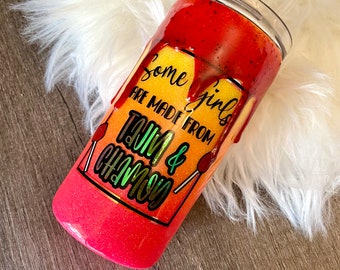 Chamoy Rim Drip Cup, Some Girls Are Made From Chamoy, Custom Tumbler, Glitter Tumbler, Custom Drinking Cup, Personalized Drinking Cup