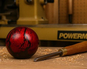 Bloodwood - High Performance Gear Shift Knob – Hand-Turned Weighted Shifter – Fractal Burned – Custom Made for Classic Cars