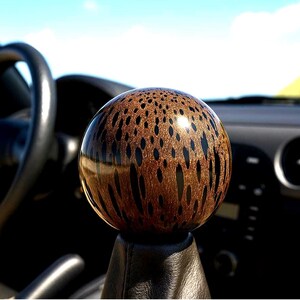 Black Palm - High Performance Gear Shift Knob – Hand-Turned Weighted Shifter – Fractal Burned – Custom Made for Classic Cars