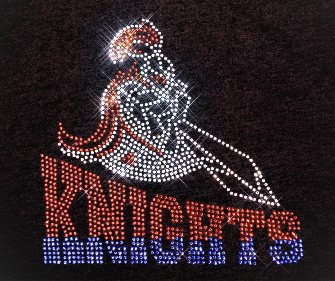 Knights Rhinestone Shirt/mascot Rhinestone T-shirt/sports Wears/spirit ...