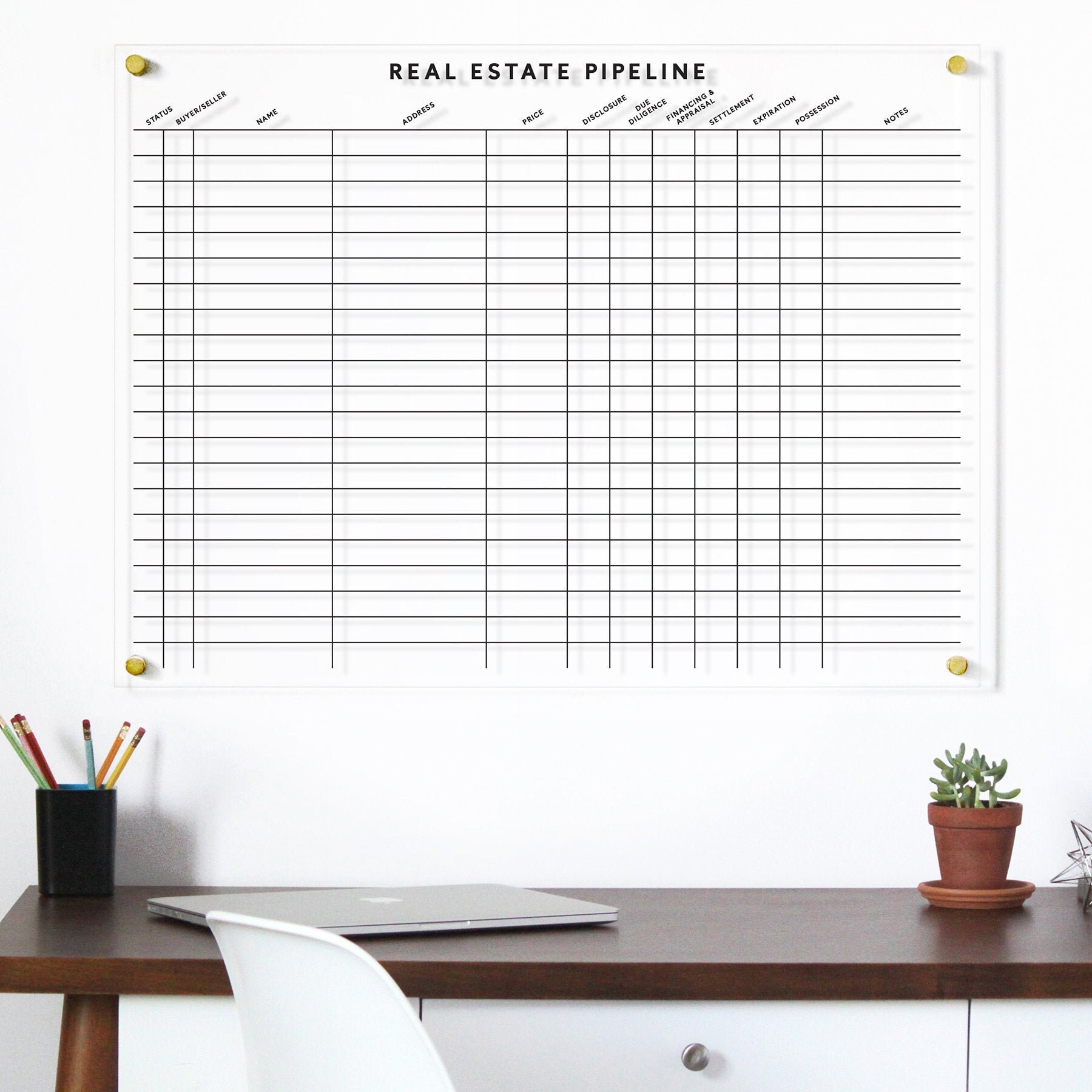 Real Estate board MEDIUM size Clear Acrylic Realtor Board Etsy